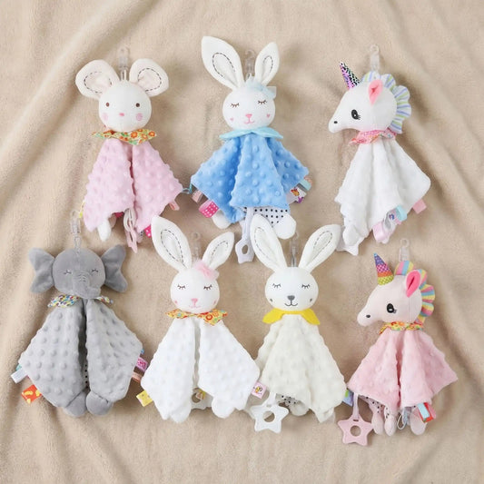 Doudou Licorne Rose avec Anneau de Dentition - Apaisant & Sécurisant | Kiabebe - Kiabebe