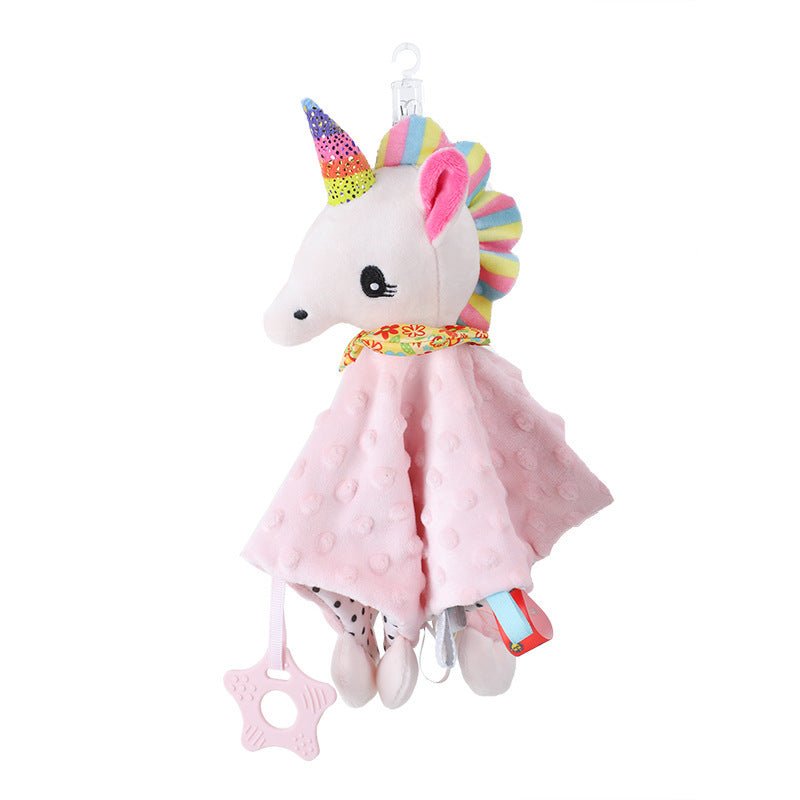 Doudou Licorne Rose avec Anneau de Dentition - Apaisant & Sécurisant | Kiabebe - Kiabebe