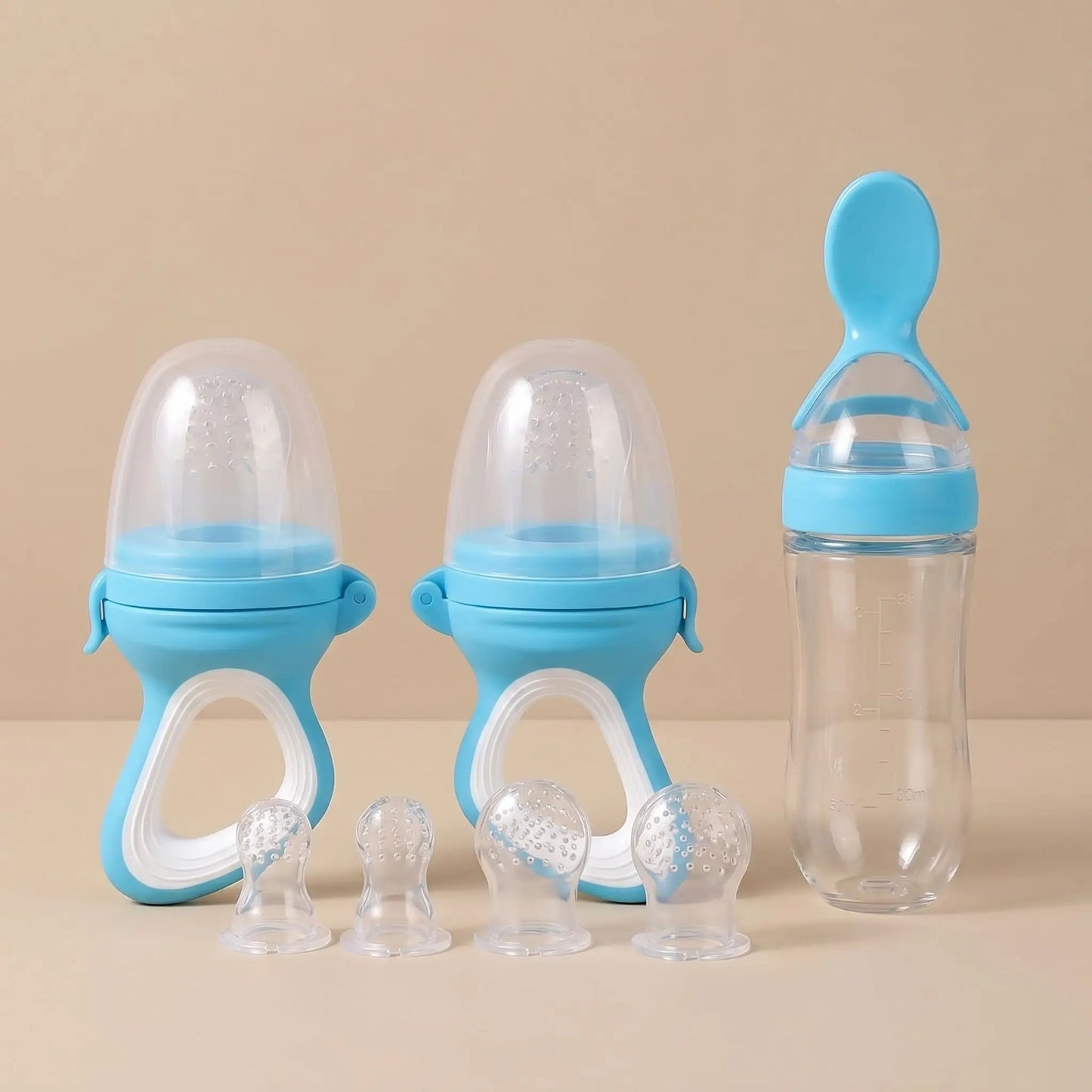 Lot de Grignoteuses Bébé Silicone | Anti - Étouffement - Kiabebe