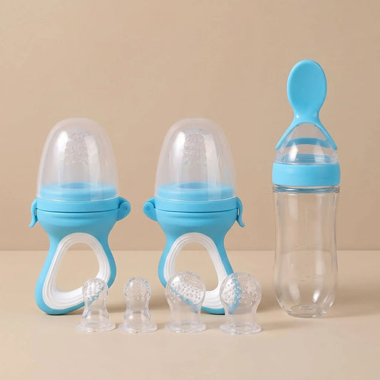 Lot de Grignoteuses Bébé Silicone | Anti - Étouffement - Kiabebe