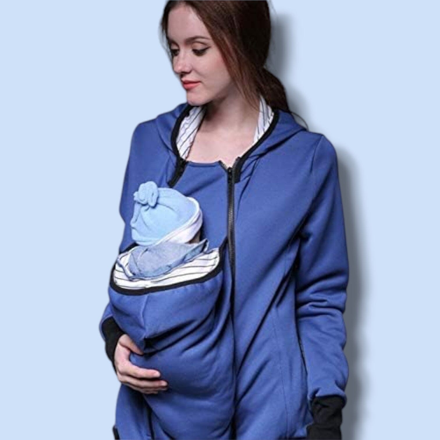 Manteau Maternité - NestHoodie™ - Bleu - Kiabebe