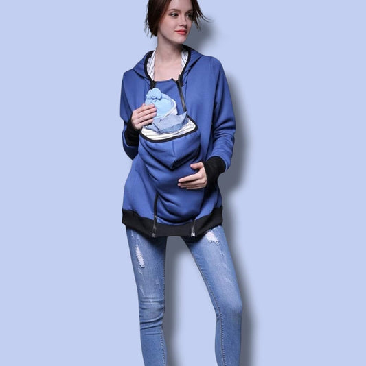 Manteau Maternité - NestHoodie™ - Bleu - Kiabebe