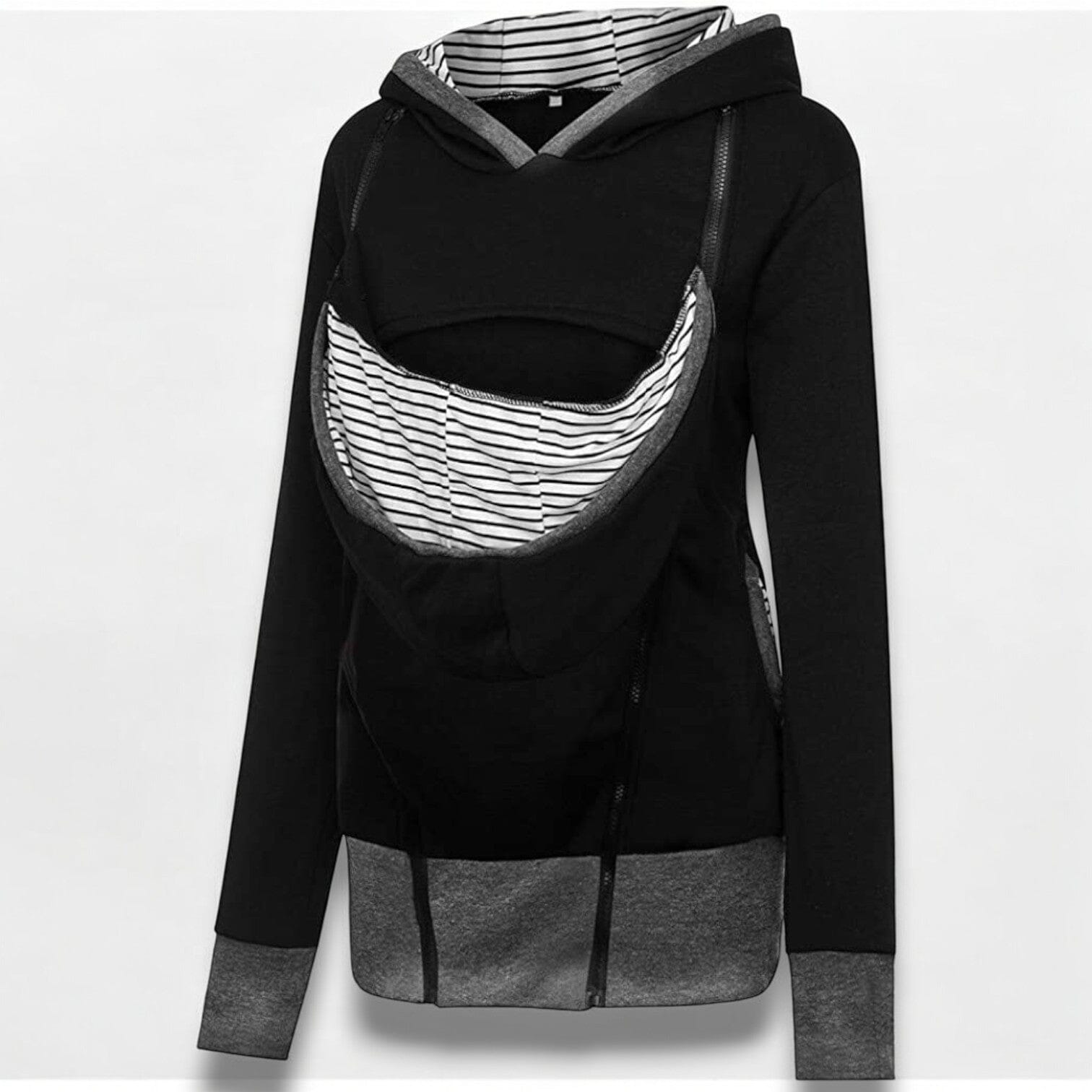 Manteau Maternité - NestHoodie™ - Noir - Kiabebe