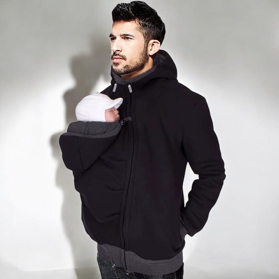 Manteau Maternité - NestHoodie™ - Noir - Kiabebe