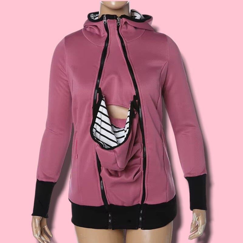 Manteau Maternité - NestHoodie™ - Rose - Kiabebe