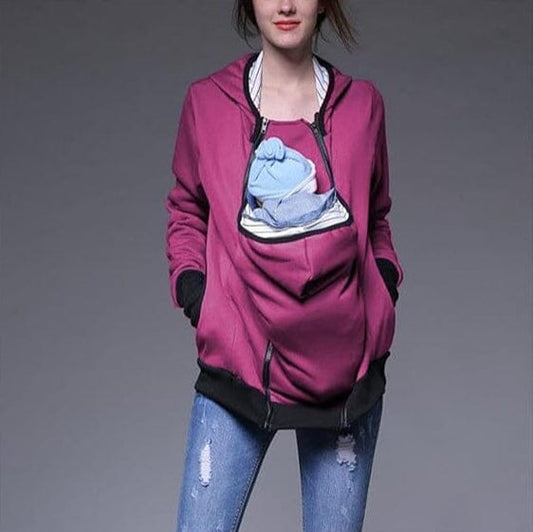 Manteau Maternité - NestHoodie™ - Rose - Kiabebe