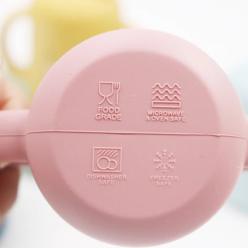 New cartoon 120ML Baby Silicone Sippy Cup BPA - Free Portable Storage Snack Container Feeding Cup Leakproof trainer cup - Kiabebe