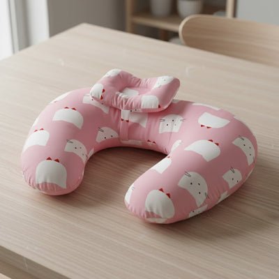 Nursing Pillow U - Shaped - Multifunctional with Removable, Machine Washable Cover - Waist & Neck Support for Breastfeeding - Kiabebe