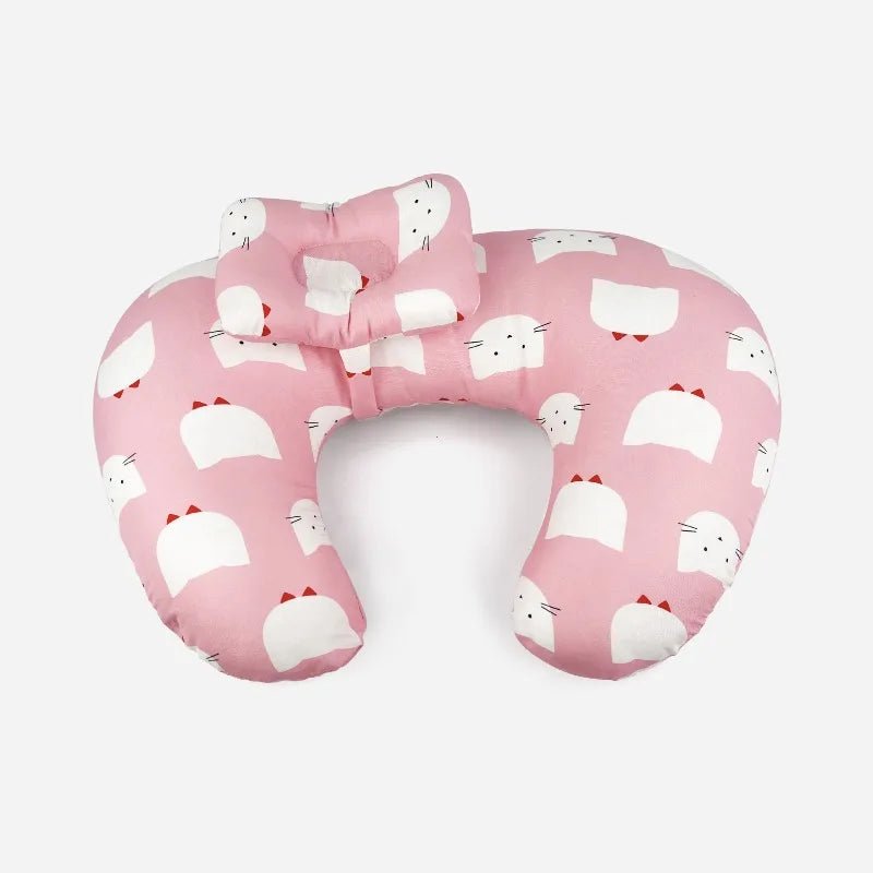 Nursing Pillow U - Shaped - Multifunctional with Removable, Machine Washable Cover - Waist & Neck Support for Breastfeeding - Kiabebe