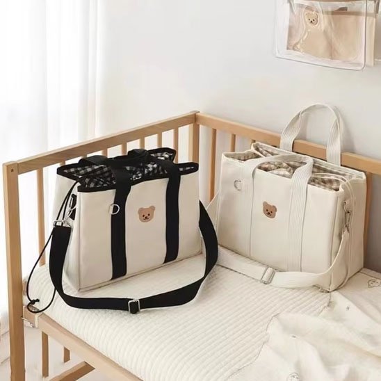 Sac à Langer Premium Blanc - Multifonction avec Accessoires | Kiabebe - Kiabebe