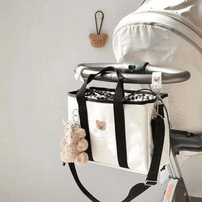 Sac à Langer Premium Blanc - Multifonction avec Accessoires | Kiabebe - Kiabebe