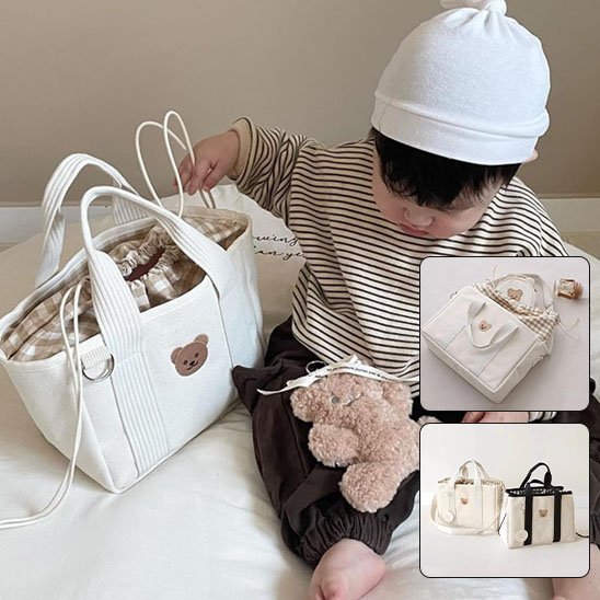 Sac à Langer Premium Blanc - Multifonction avec Accessoires | Kiabebe - Kiabebe