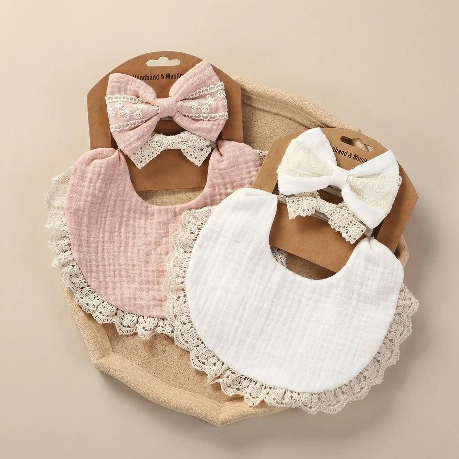 Set de 3 Bavoirs Bébé | Mousseline Coton Bambou | Kiabebe - Kiabebe