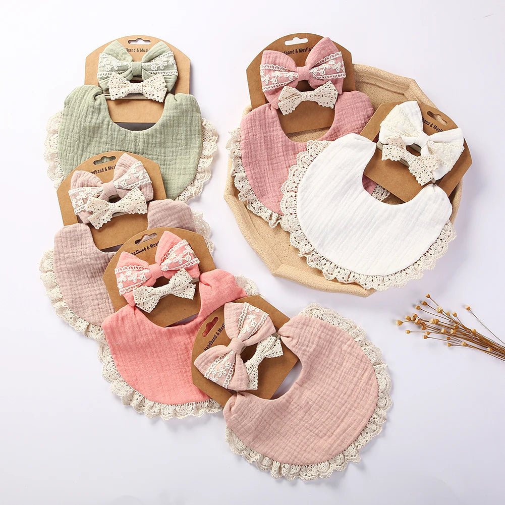Set de 3 Bavoirs Bébé | Mousseline Coton Bambou | Kiabebe - Kiabebe