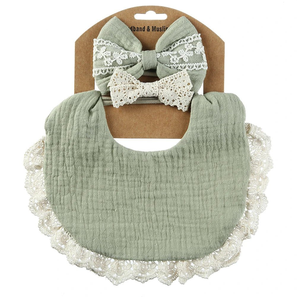 Set de 3 Bavoirs Bébé | Mousseline Coton Bambou | Kiabebe - Kiabebe