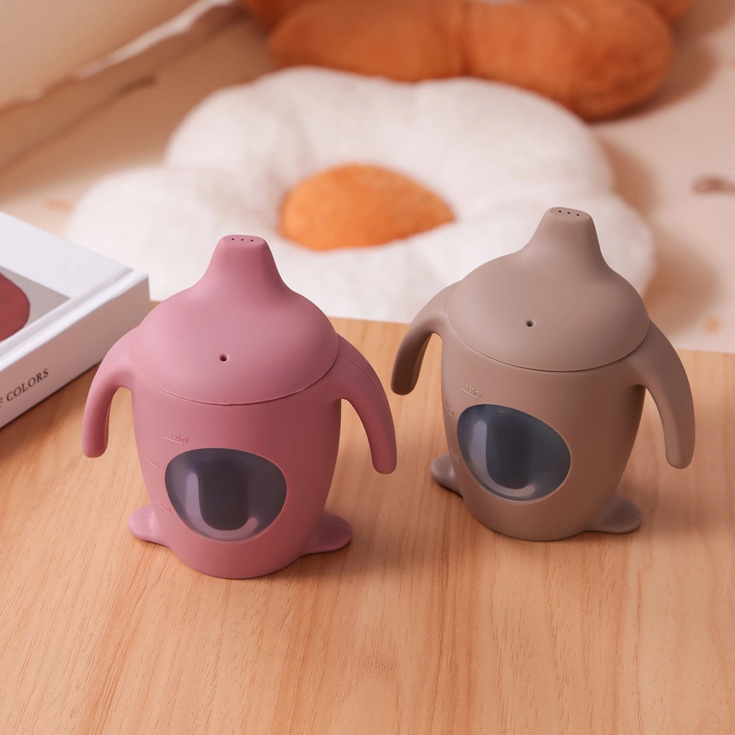 Verre bébé pingouin en silicone