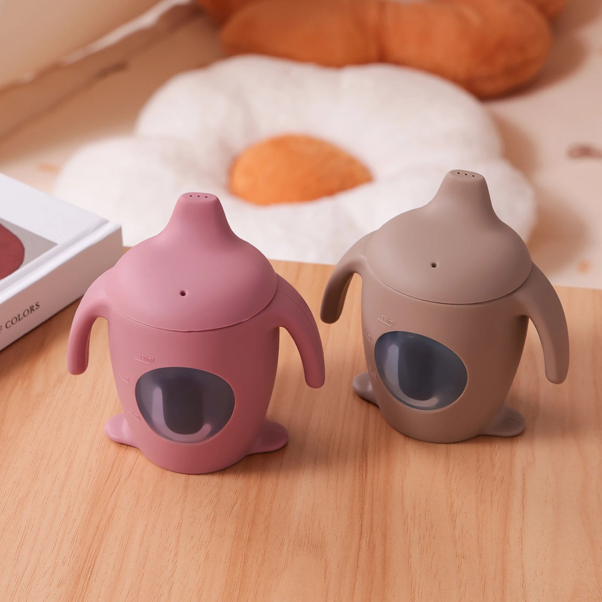 Verre bébé pingouin en silicone