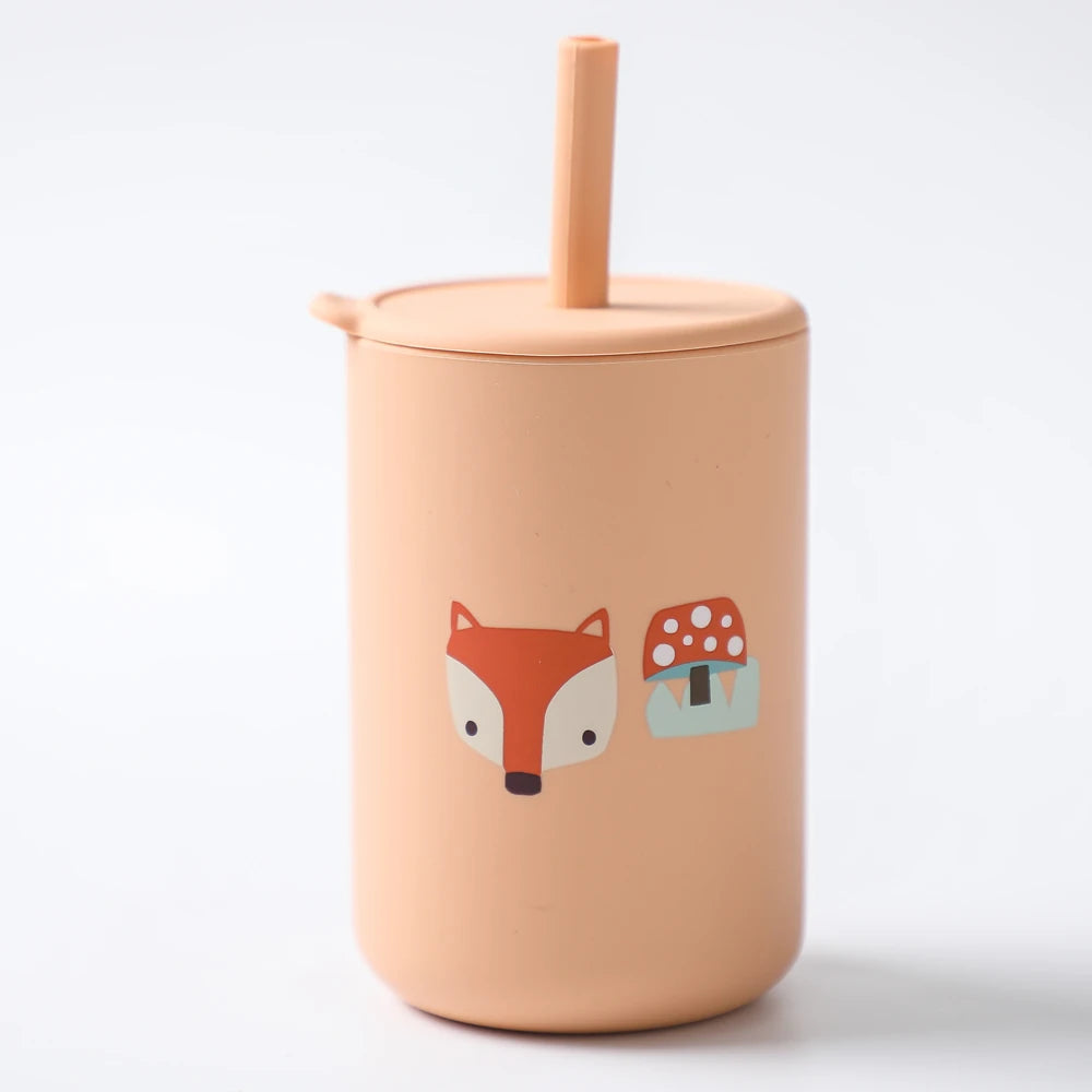 Verre pour bébé orange renard